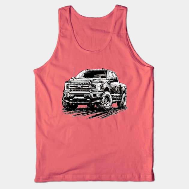 Ford F150 Tank Top by Vehicles-Art